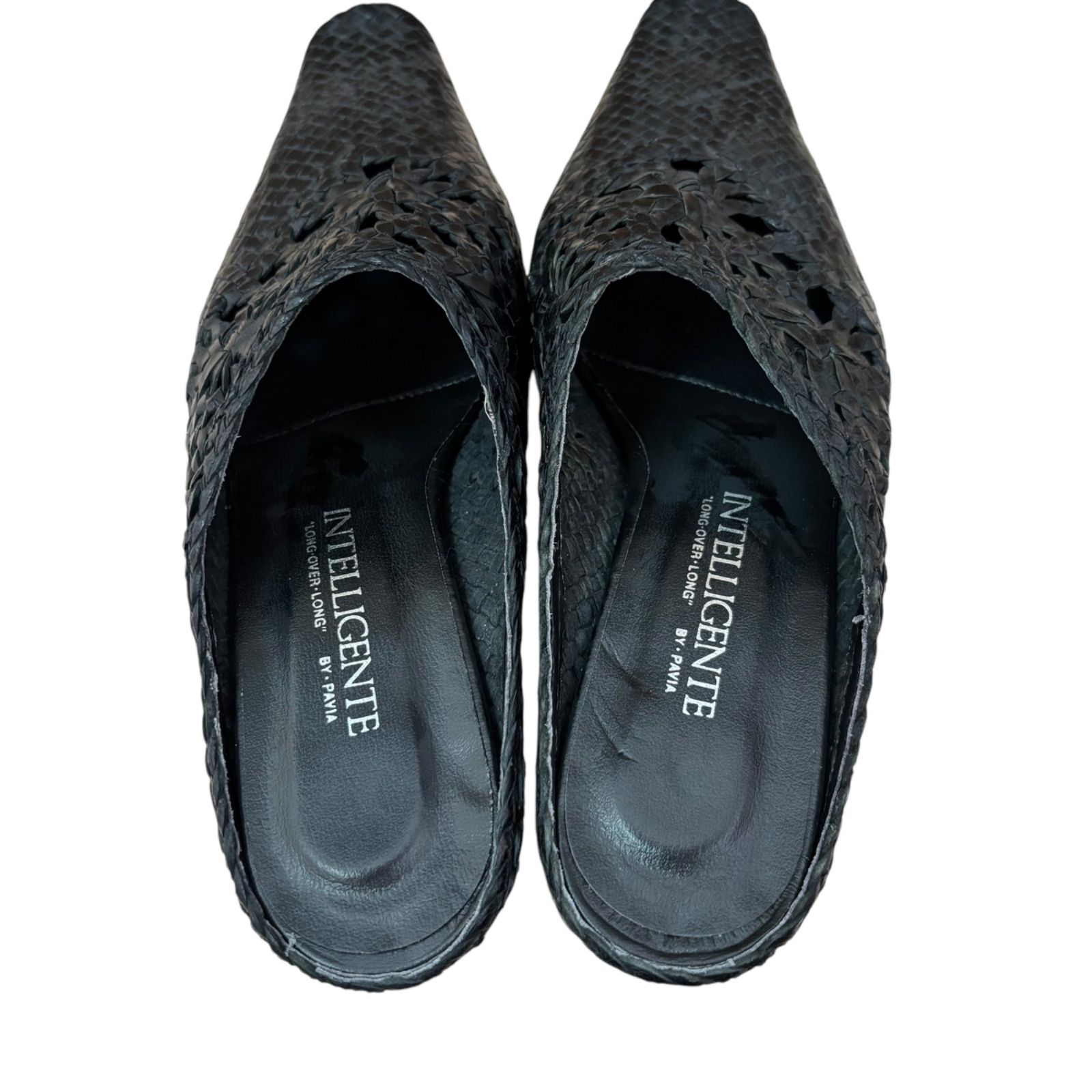 NICAL ビジューデザイン ブラックミュール NICAL ビジューデザイン