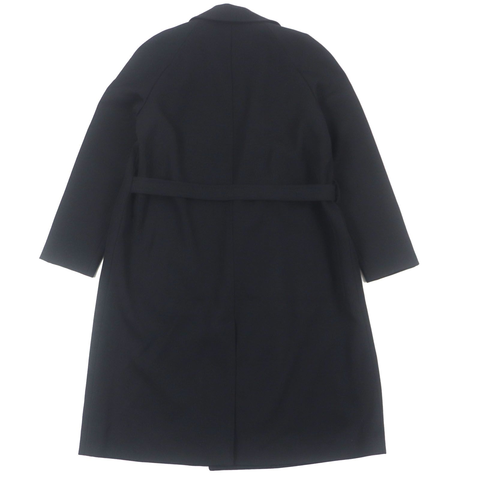 極美品▽EMPORIO ARMANI エンポリオ アルマーニ ウール100% 黒