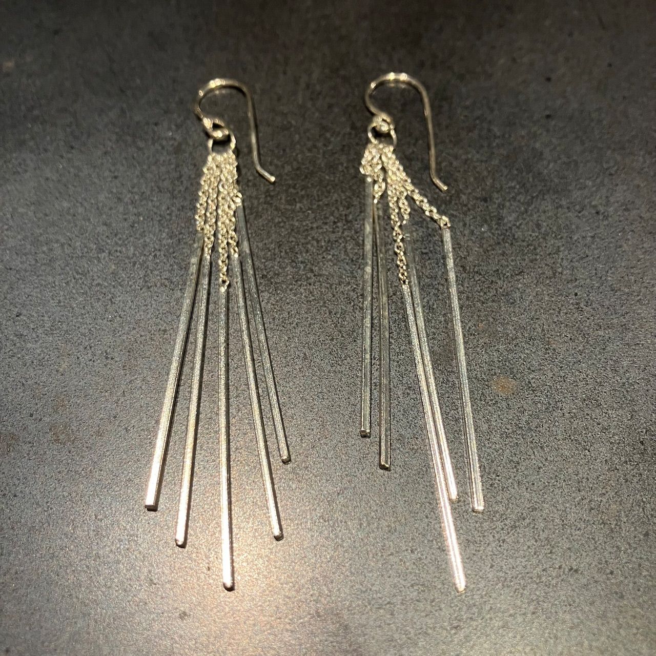 SILVER925 NARROW PLATE EARRINGS/シルバー/ピアス YArKA ピアス 「YArKA/ヤーカ」silver925 narrow oval pierce/細