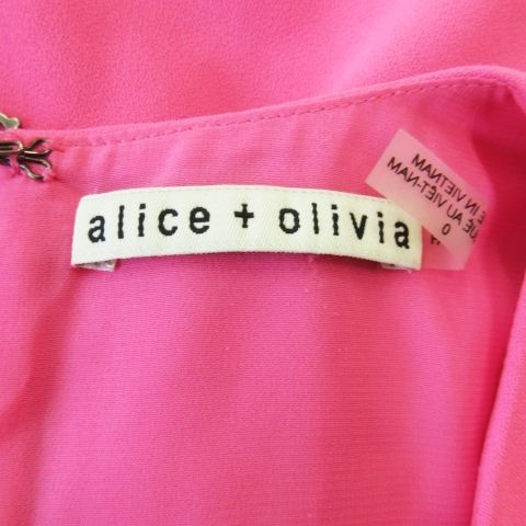 アリスオリビア alice + olivia ワンピース ミニ クルーネック