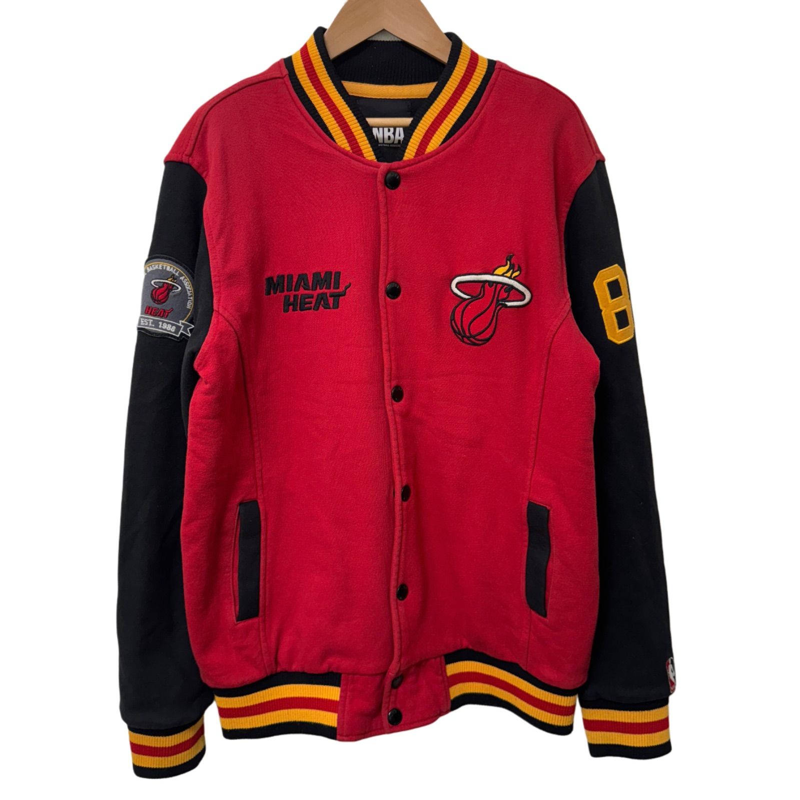 美品 NBA コットン スタジャン Lサイズ 裏側キルティング ライト