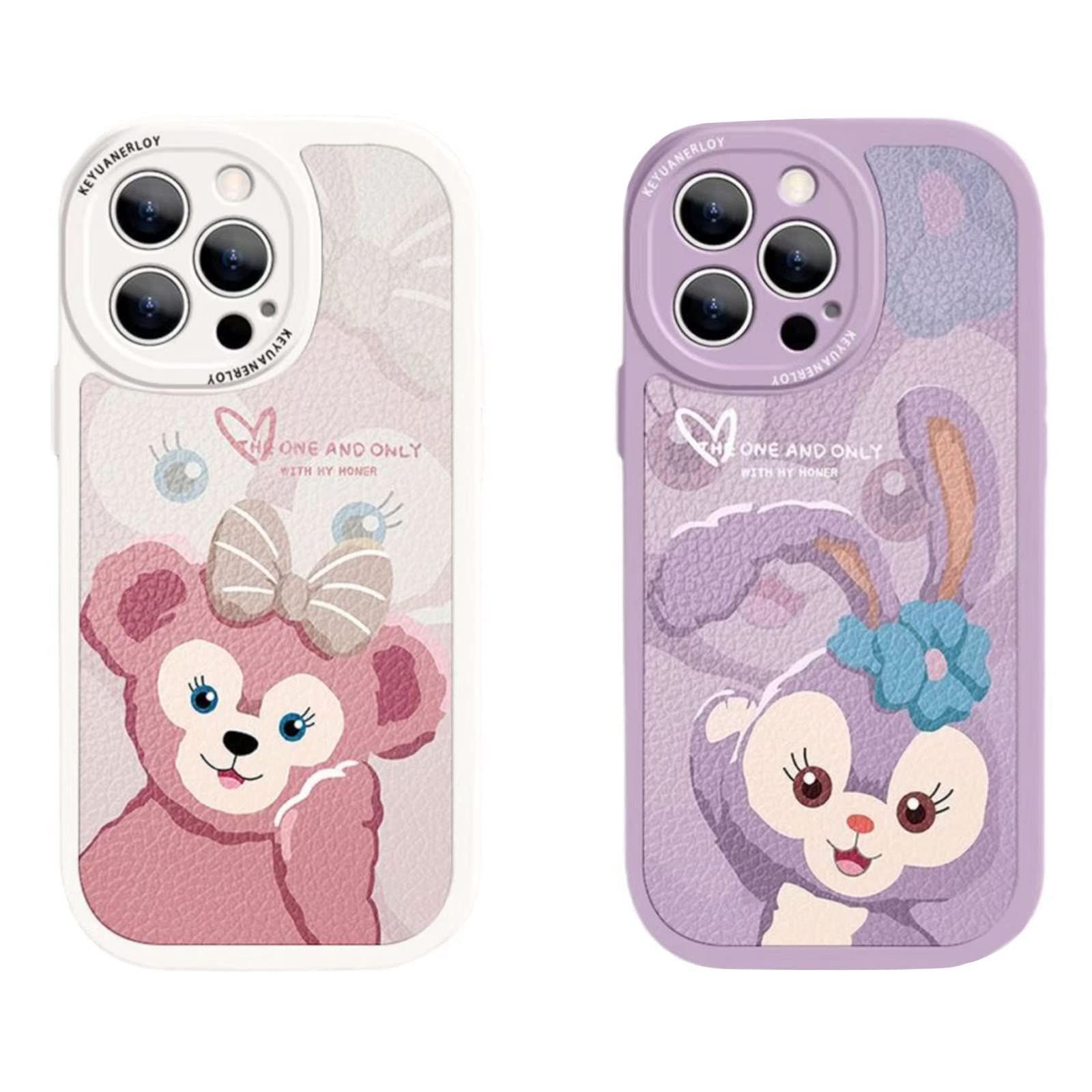 ステラルー iPhone 15 Pro 用 ケース ステラルー ダッフィー＆フレンズ スマホケース シリコン 柔らかい殻 iPhone 15 Pro 用 ケース かわいい 耐衝撃 傷防止 レンズ保護 カバー ダッフィー＆フレンズ