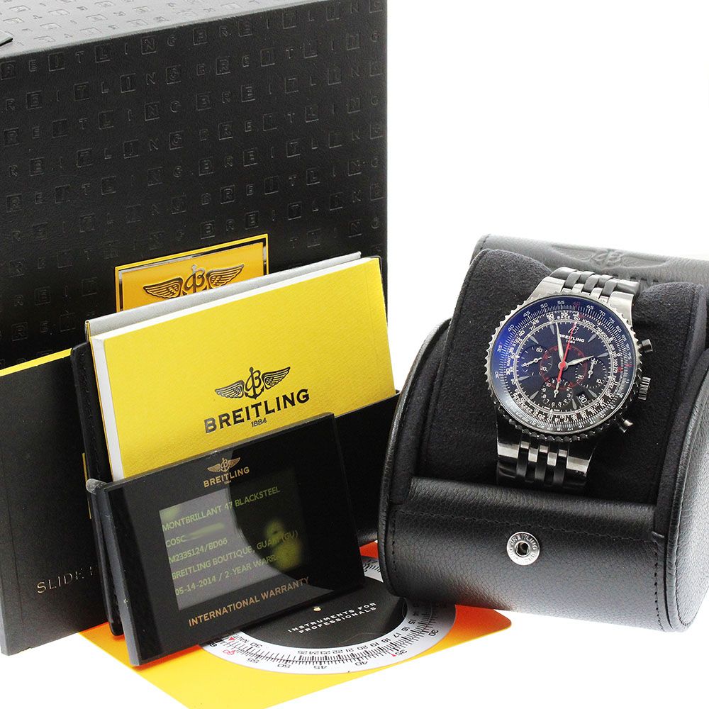 ブライトリング BREITLING M23351 モンブリラン47 ブラックスチール