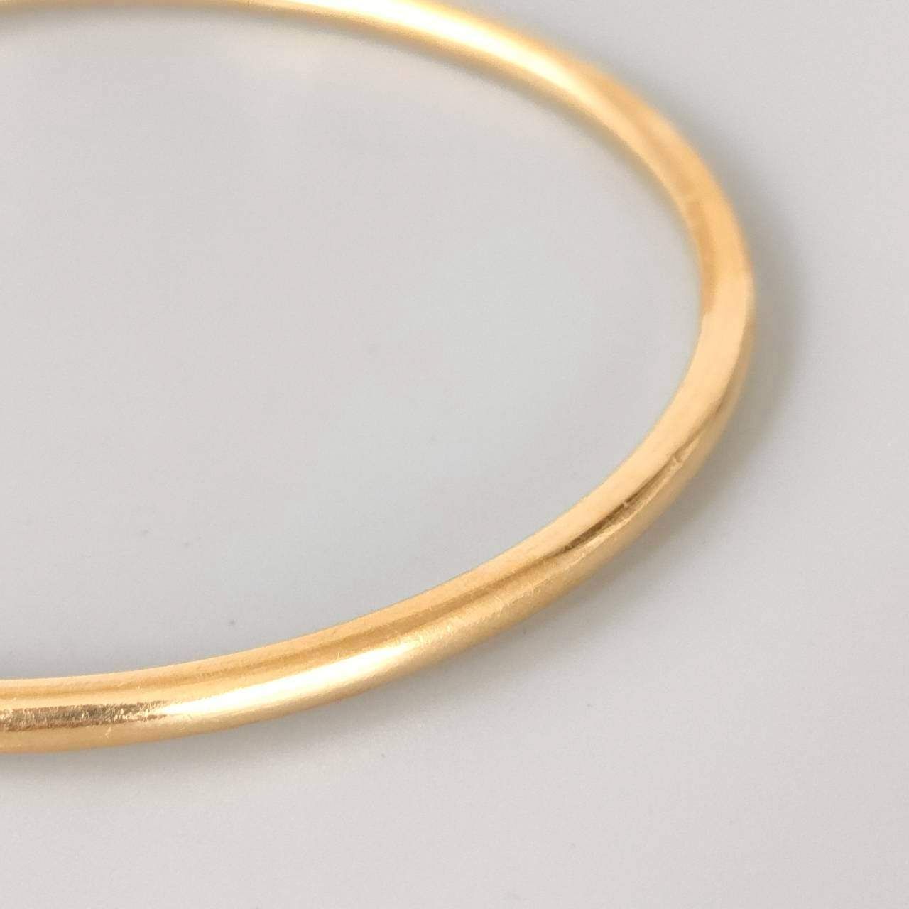 18金 K18 男女兼用 島田貴金属 バングル 6.2ｇ C981