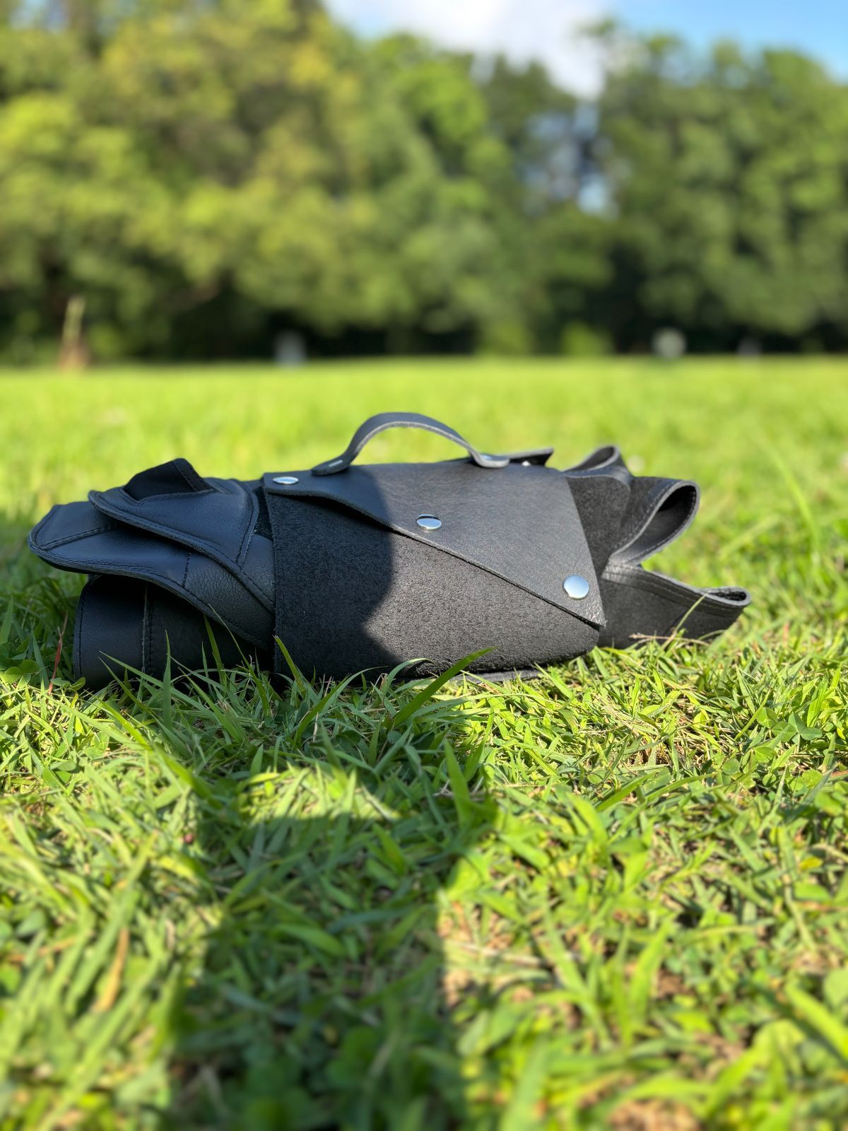 牛革張りキャンプチェア 本革