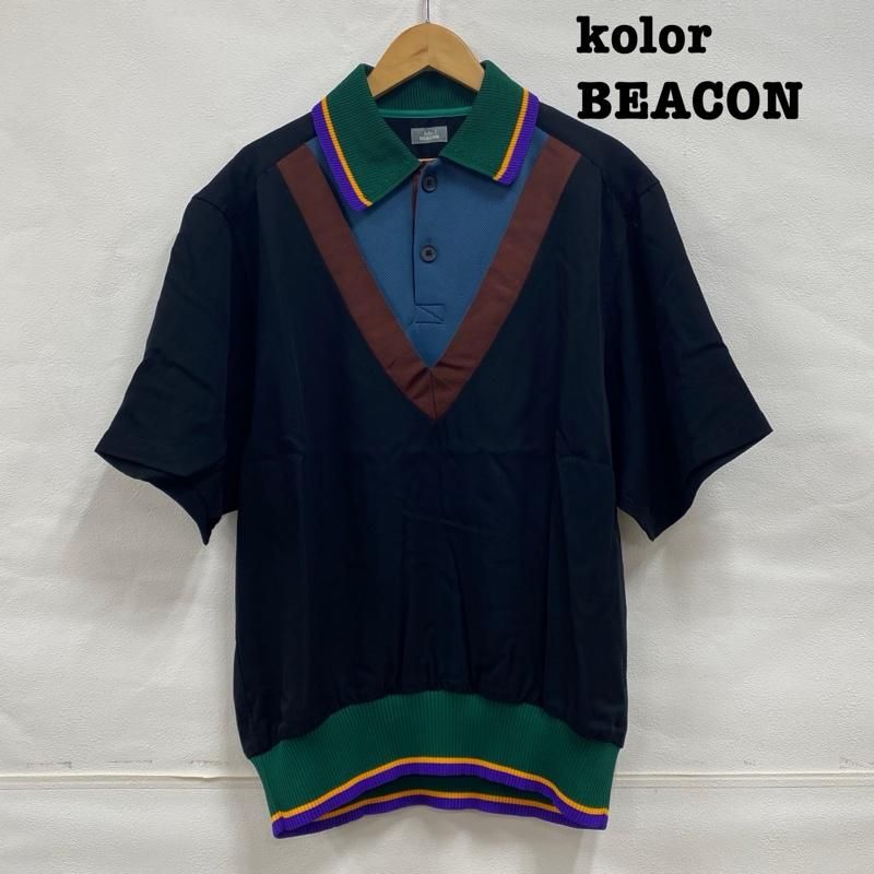 kolor / BEACON カラービーコン ポロシャツ 半袖 kolor BEACON 2022ss リヨセル ギャバジン ポロシャツ  22SBM-B01139 2
