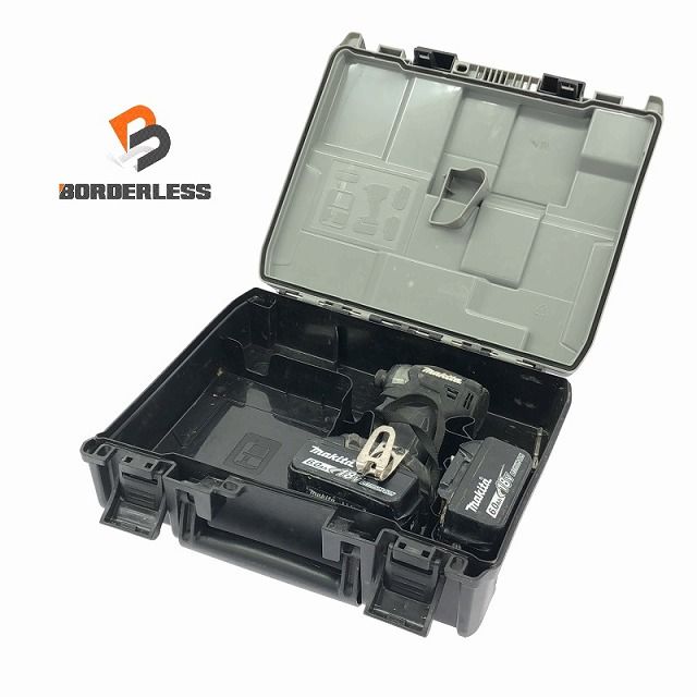 品 makita マキタ 18V 充電式インパクトドライバー TD173D バッテリー2個 18V 6.0Ah 付き 充電回数14回と40回 締付け