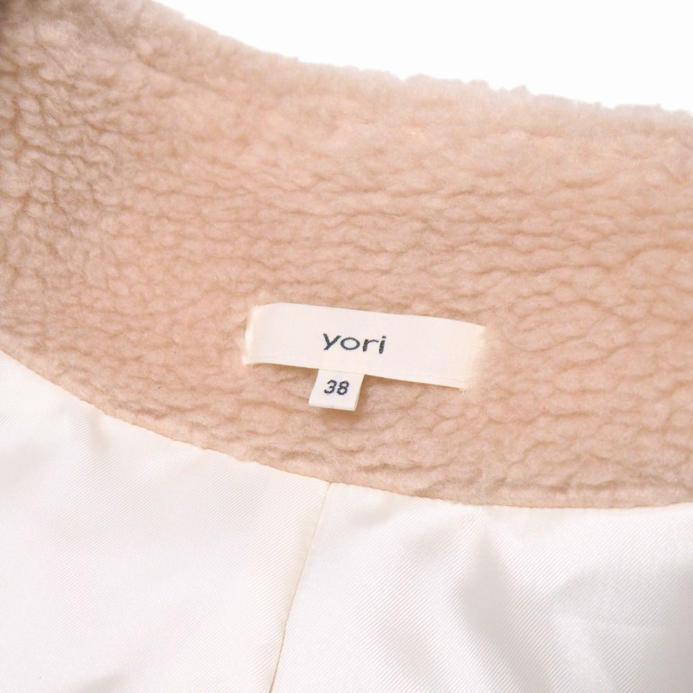 □美品□2023AW□yori ヨリ もふボアコート コート サイズ38