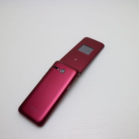 かんたんケータイ ライト KYF43 レッド KYOCERA KYF43 かんたんケータイ ライト ワインレッド SIMフリー