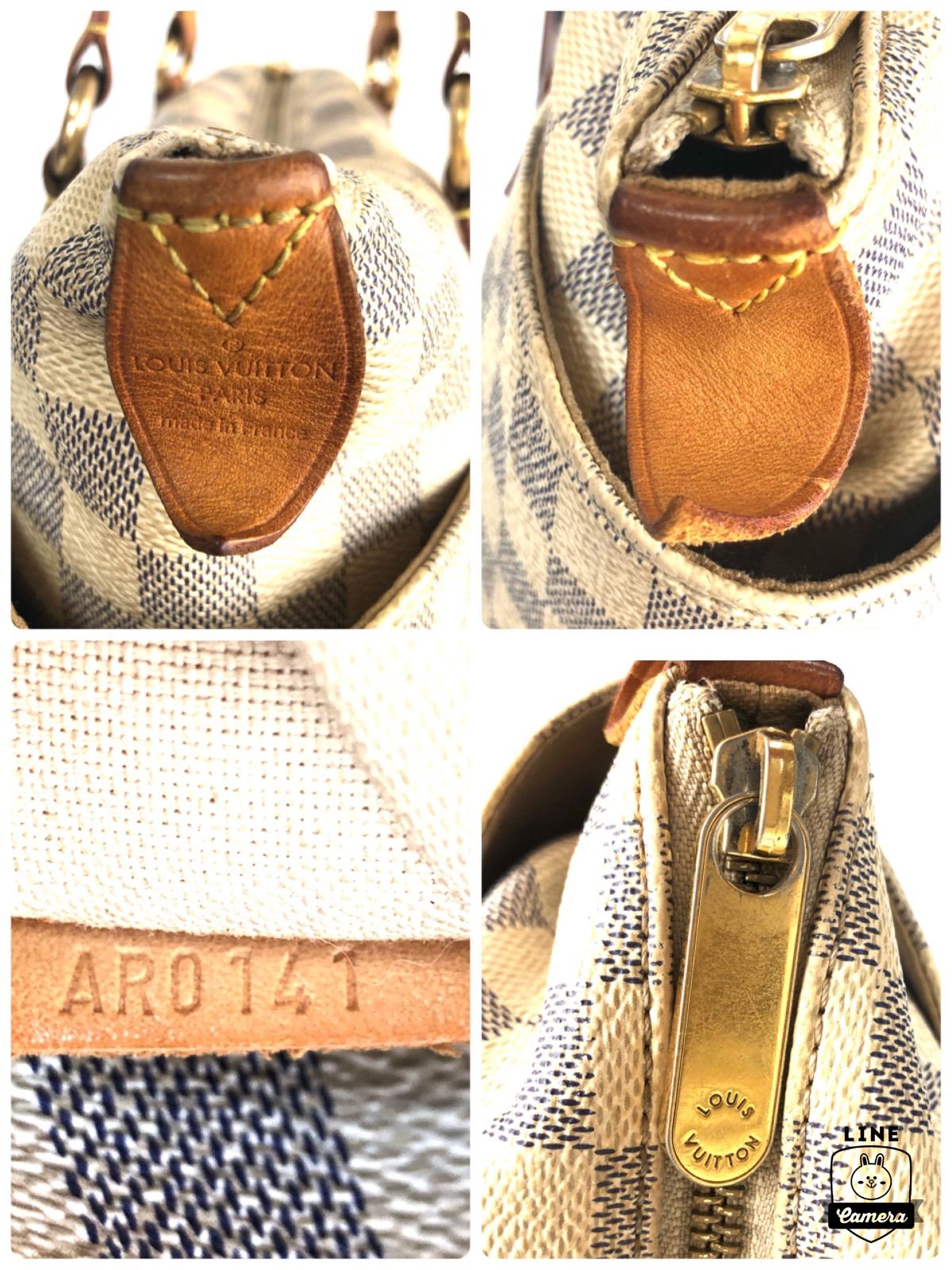 □外観美品□鑑定済み□LOUIS VUITTON ルイヴィトン ダミエ アズール 