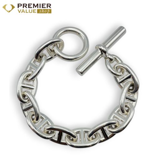 エルメス シェーヌ ダンクル ブレスレット TGM シルバー925 11コマ