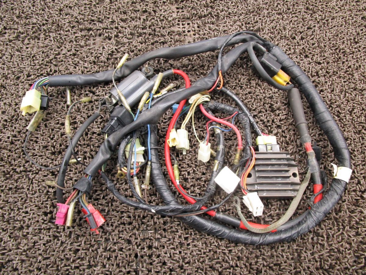 SRX600 メインハーネス △A4108 レギュレター イグニッションコイル 3SX ヤマハ 1JK キャブ車