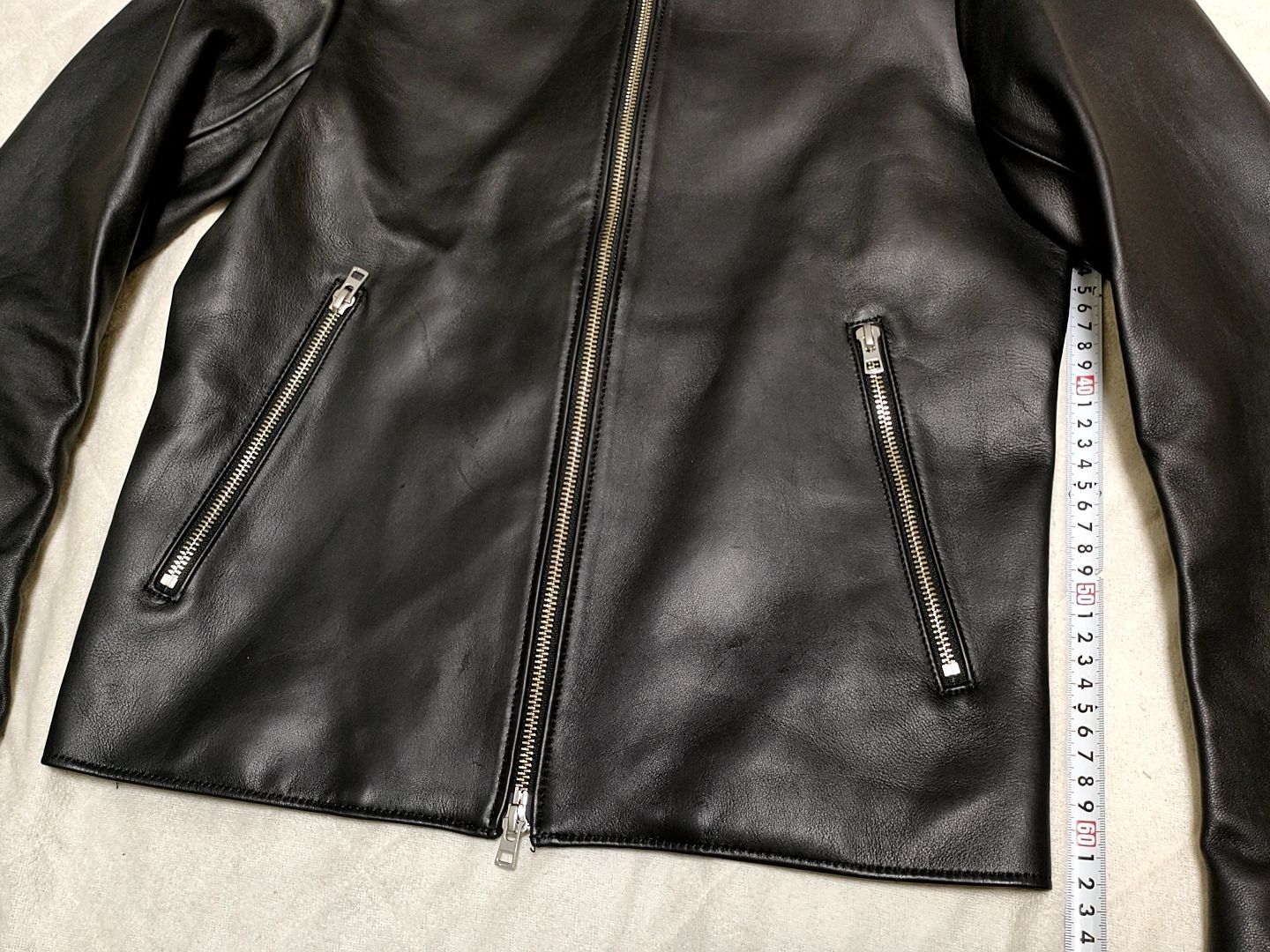 Lサイズ　リドム　 シングルライダースジャケット　黒　 ラムレザー 極美品 リドム シングルライダースジャケット Lサイズ