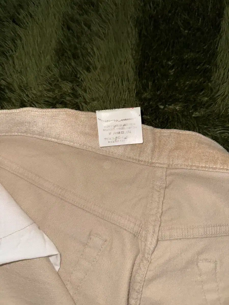31 ラングラー 텍스쳐드 ブーツカット パンツ ベージュ MADE IN JAPAN DECORATOM_COM_BR