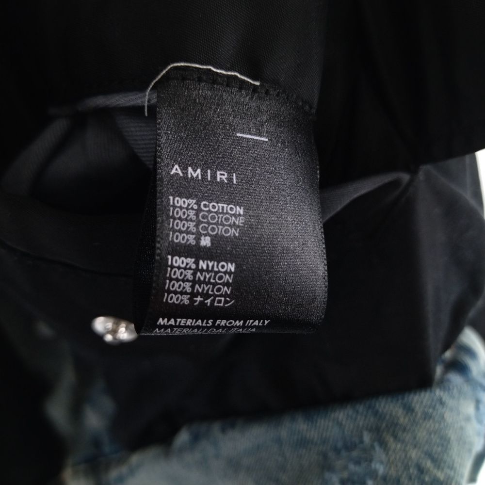 AMIRI(アミリ) ダメージ加工 デニムリバーシブル ボンバージャケット