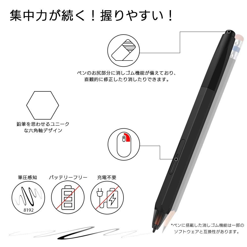 XPPen 液タブ 液晶ペンタブ 12インチ Artistシリーズ IPSディスプレイ