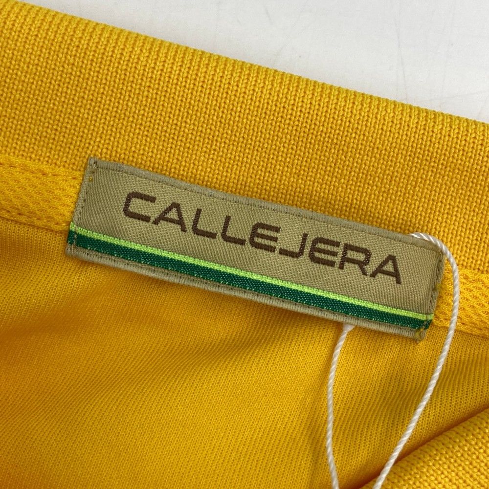 サイズ：1 CALLEJERA カジェヘラ  半袖ポロシャツ  イエロー系 [240101452332] ゴルフウェア レディース ストスト CALLEJERA カジェヘラ 半袖ポロシャツ イエロー系 サイズ：1