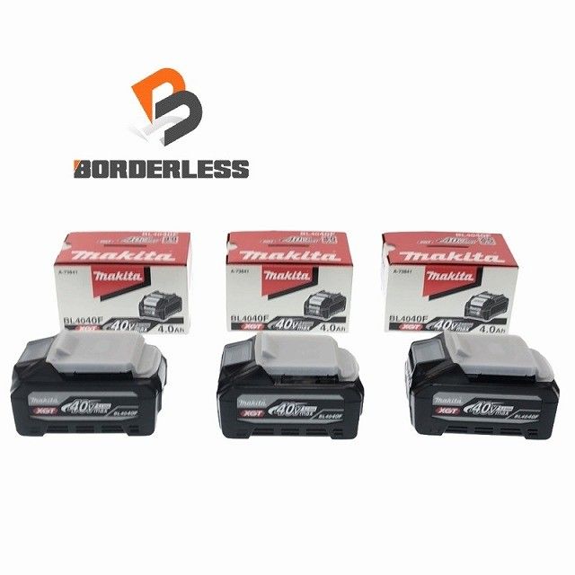 ♥品3個セット makita マキタ 40Vmax 4.0Ah 純正 リチウムイオンバッテリー BL4040F 高出力タイプ リチウムイオン電池