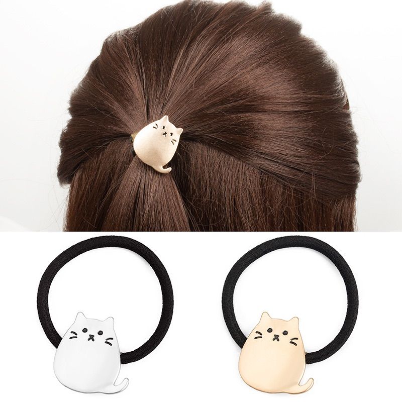ヘアゴム 髪ゴム 髪留め 猫 ねこ ネコ ヘアアクセ 可愛い アニマル 動物