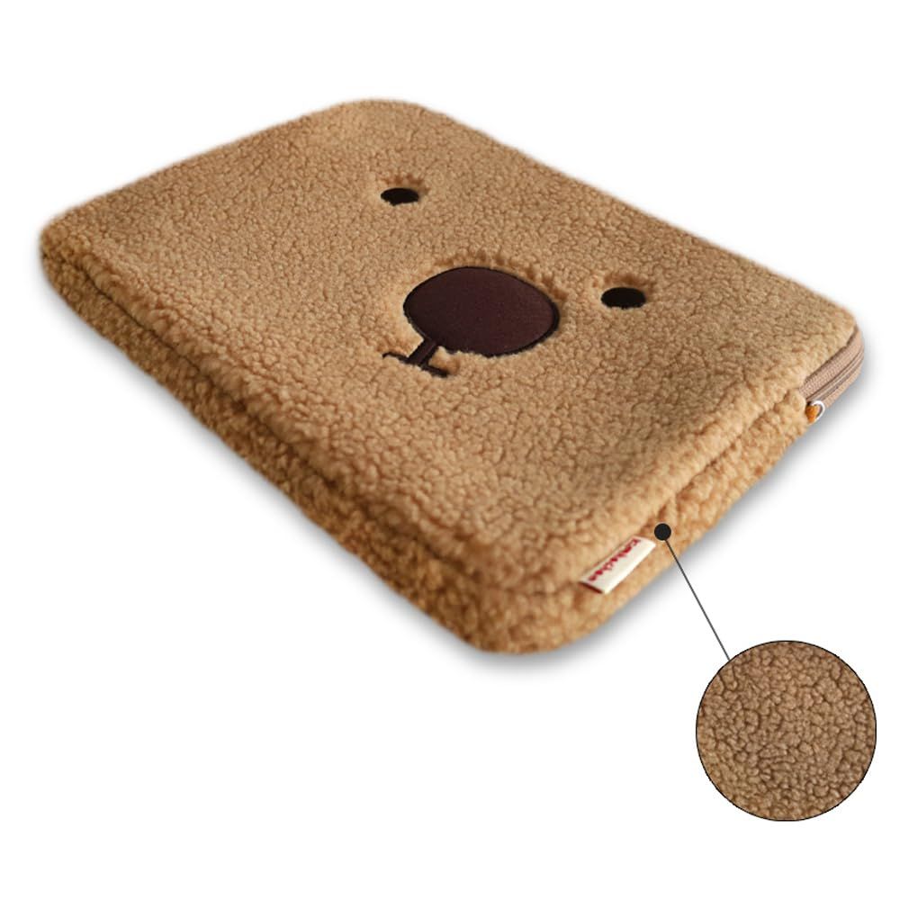 キムハチャン プラッフィ ハチャン ポーチ 13インチ|15インチ|17インチ ふわふわ ノートパソコン用ポーチ ノートパソコンケース ブラウン 13 CHRISTIANNAURATH_COM_BR