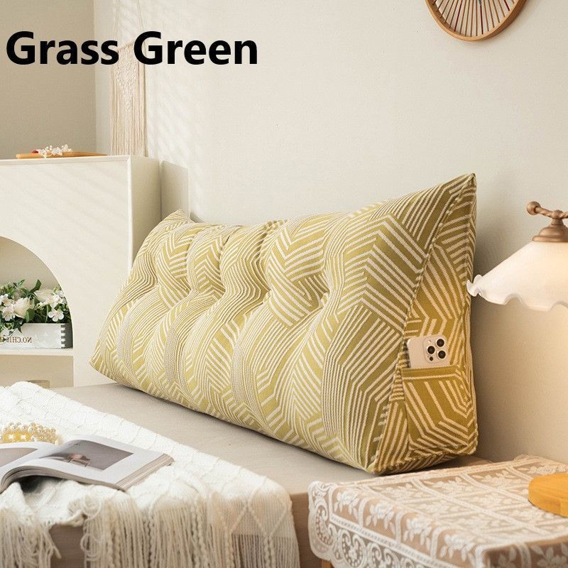 ヘッドボード 三角 デザイン 快適 ベッド クッション 150cm サイド