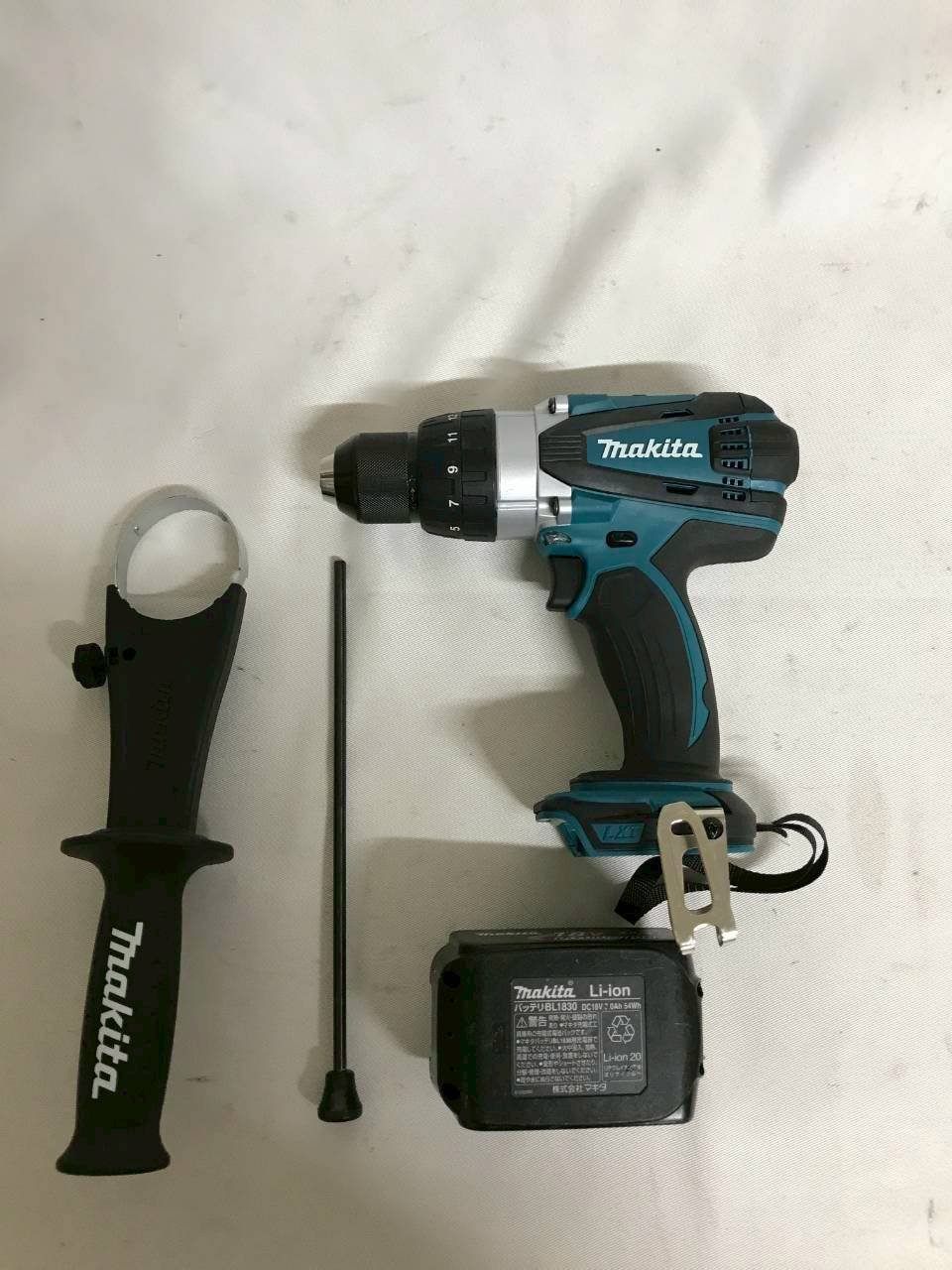 北見市発 マキタ makita 充電式震動ドライバドリル HP458D 青 バッテリ BL1830 黒