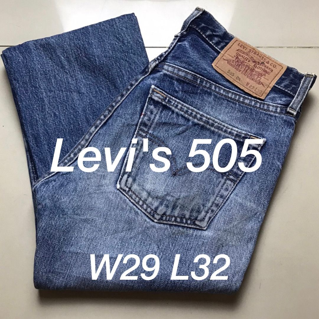 超美品！ LEVIS 505 ストレートジーンズ W29 L32 ブルー