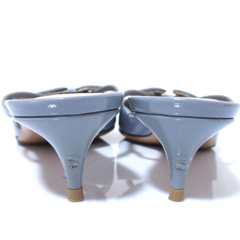 良品 VALENTINO GARAVANI ヴァレンティノ Vロゴ パテントレザー ポイン  