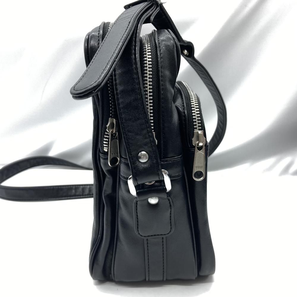 black comme des garcons フェイクレザーバッグ 中古・古着通販】BLACK COMME des GARCONS (ブラック
