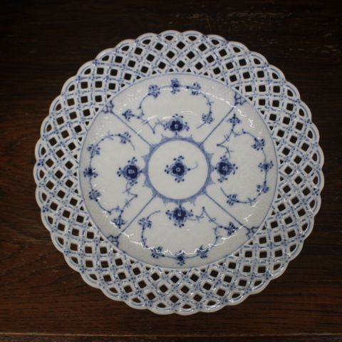 ロイヤルコペンハーゲンブルーフルーテッドフルレース25.8cmロイヤル