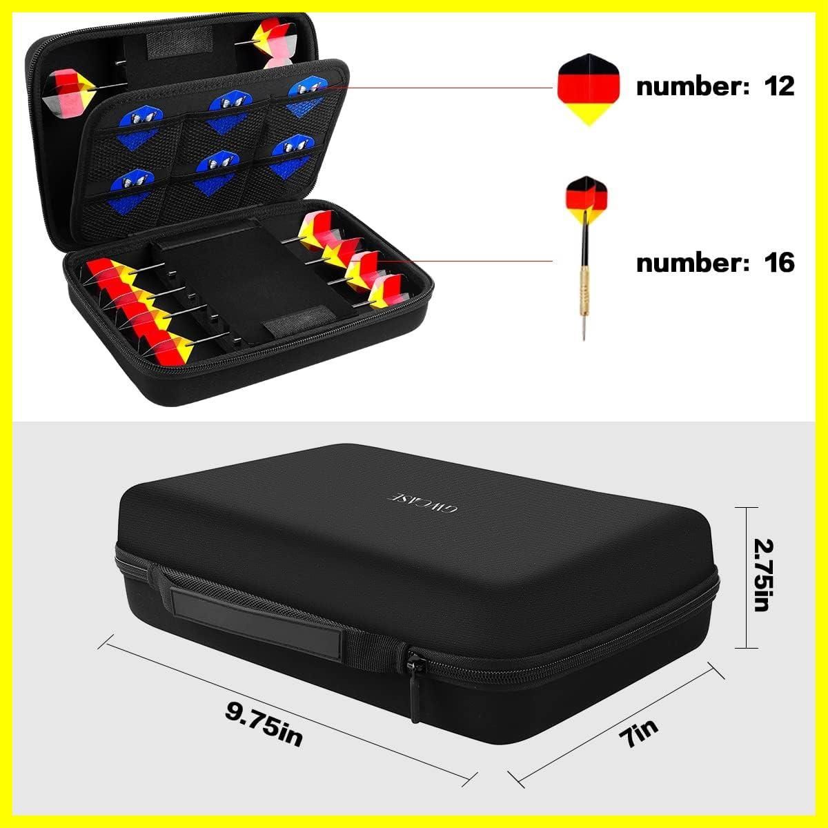 【在庫処分】GWCASE ダーツケース 16のスチールチップとソフトチップのダーツ用、ダーツ携行用保管ホルダー ダーツチップ、シャフト、フライトに対応（ボックスのみ）