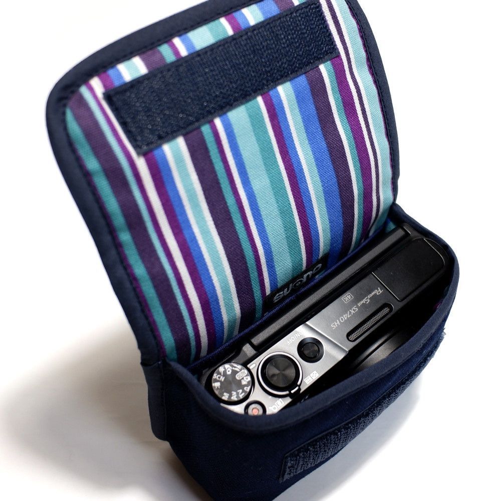 Canon PowerShot SX740 HS 本体とケース備品等 キヤノン PowerShot SX740 HS ケース (ネイビー・アズーリ) suono