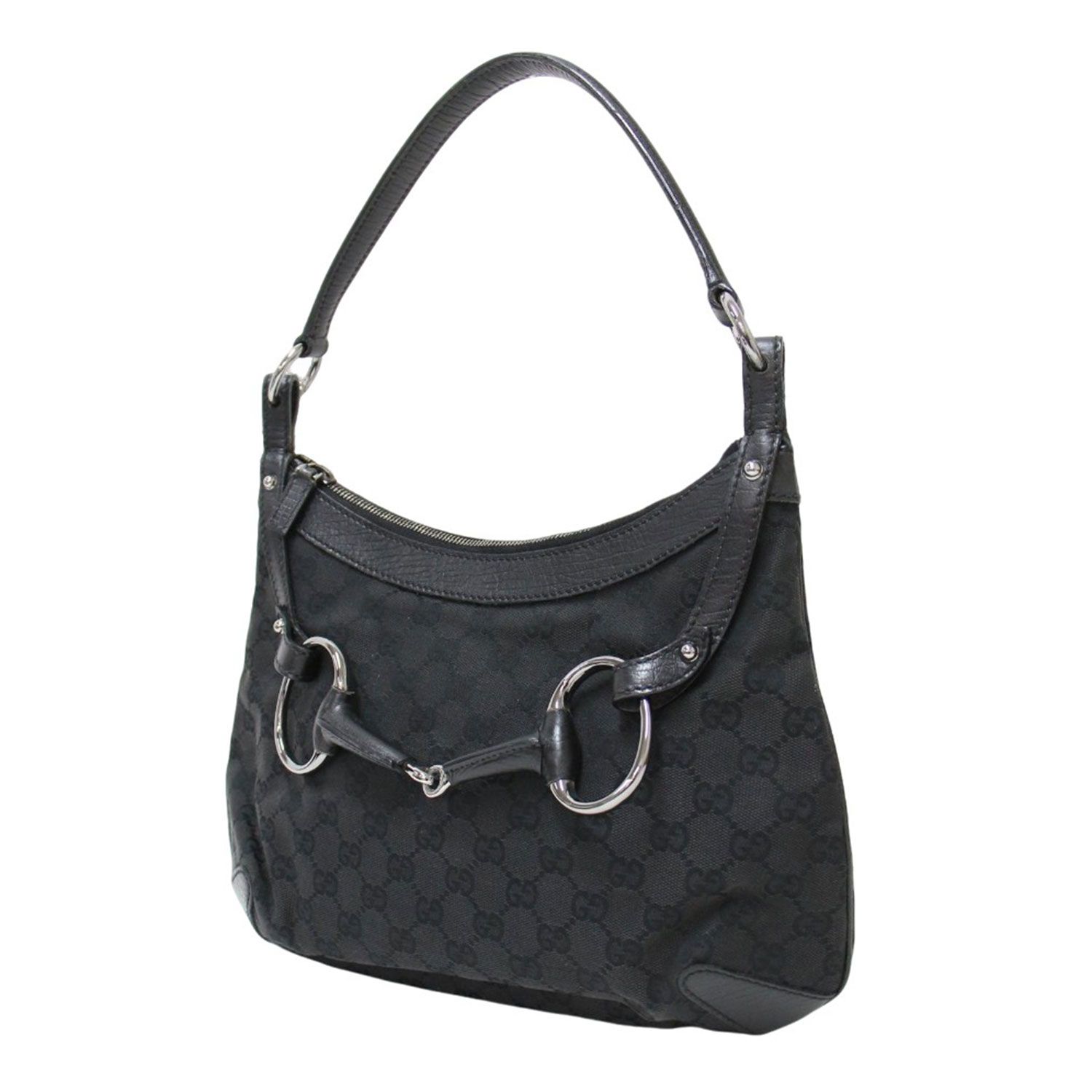 GUCCI グッチ GGキャンバス ホースビット ショルダーバッグ 114890 