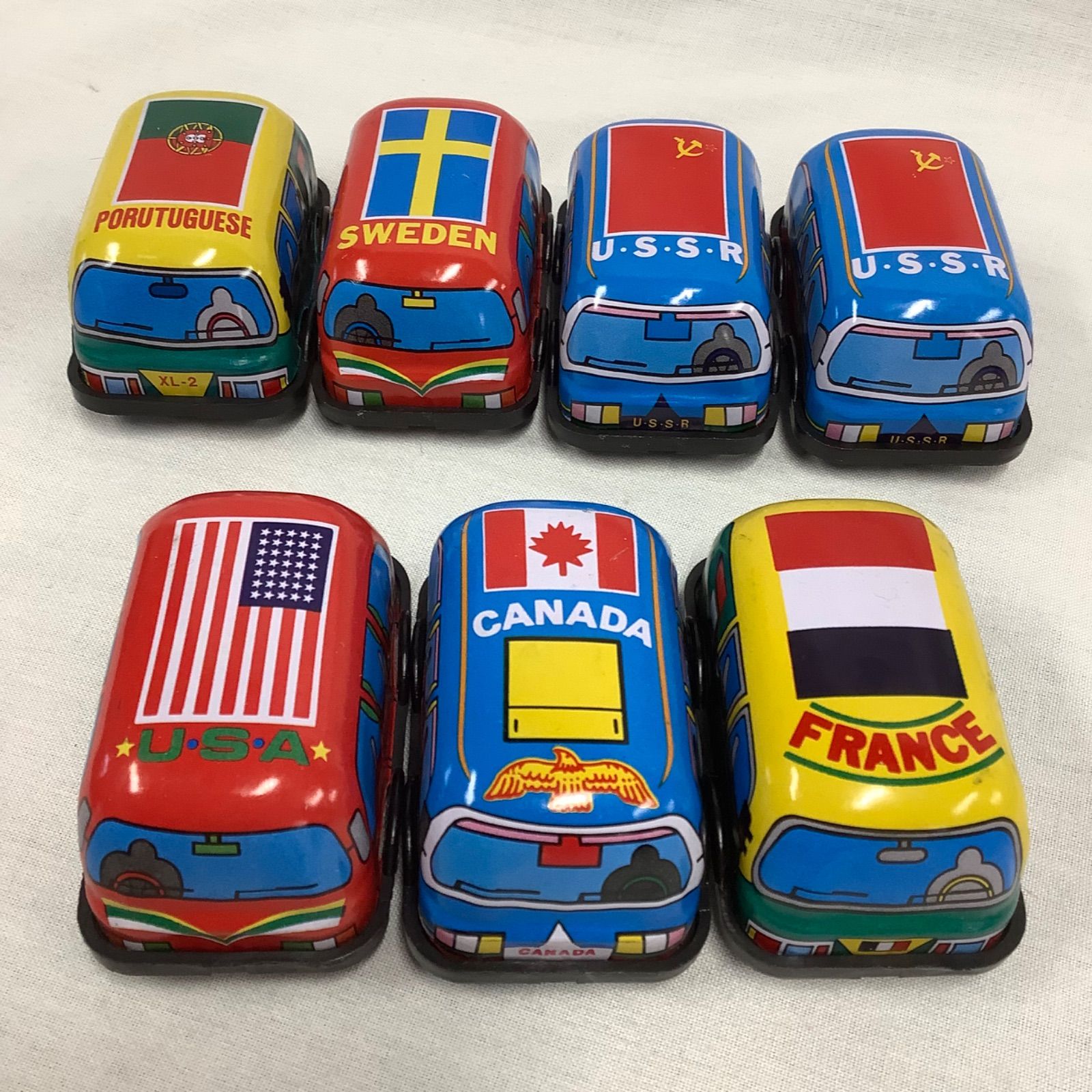 昭和レトロ ブリキのミニカー 7台 日本製 C337 - メルカリ