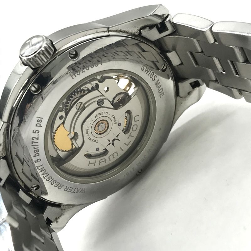 美品　ハミルトン　Hamilton H325651 自動巻き時計 ブラック HAMILTON 腕時計 ジャズマスター オープンハート H325651 箱付