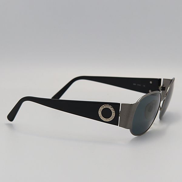 ブルガリ 603 121/61 135 56ロ18 ブラック×シルバー メンズサングラス