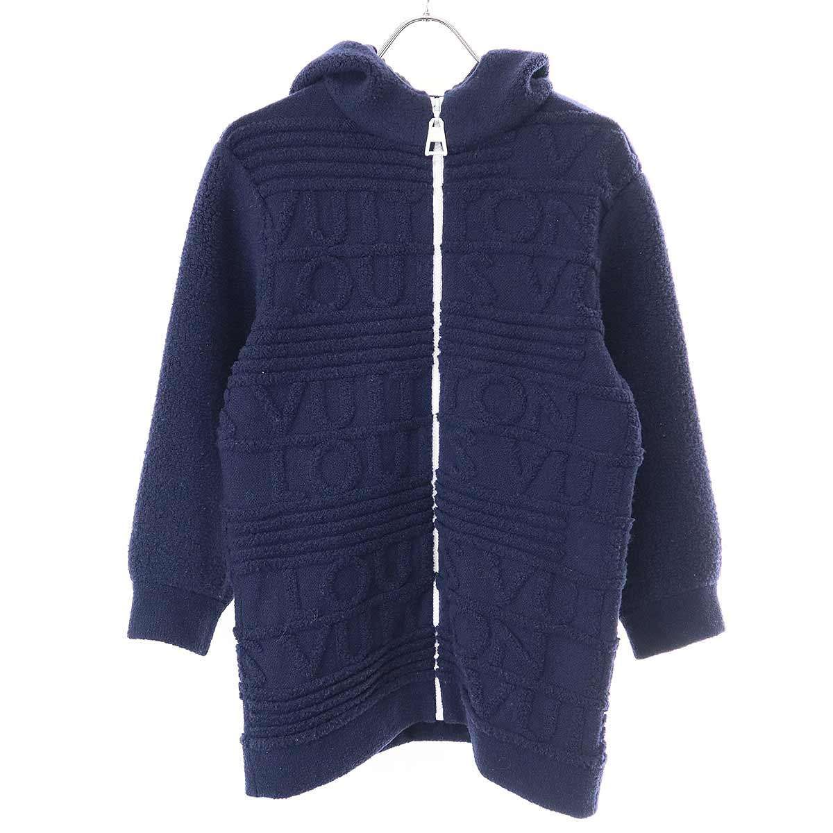LOUIS VUITTON ルイヴィトン 20AW ロゴエンボスジップアップニット