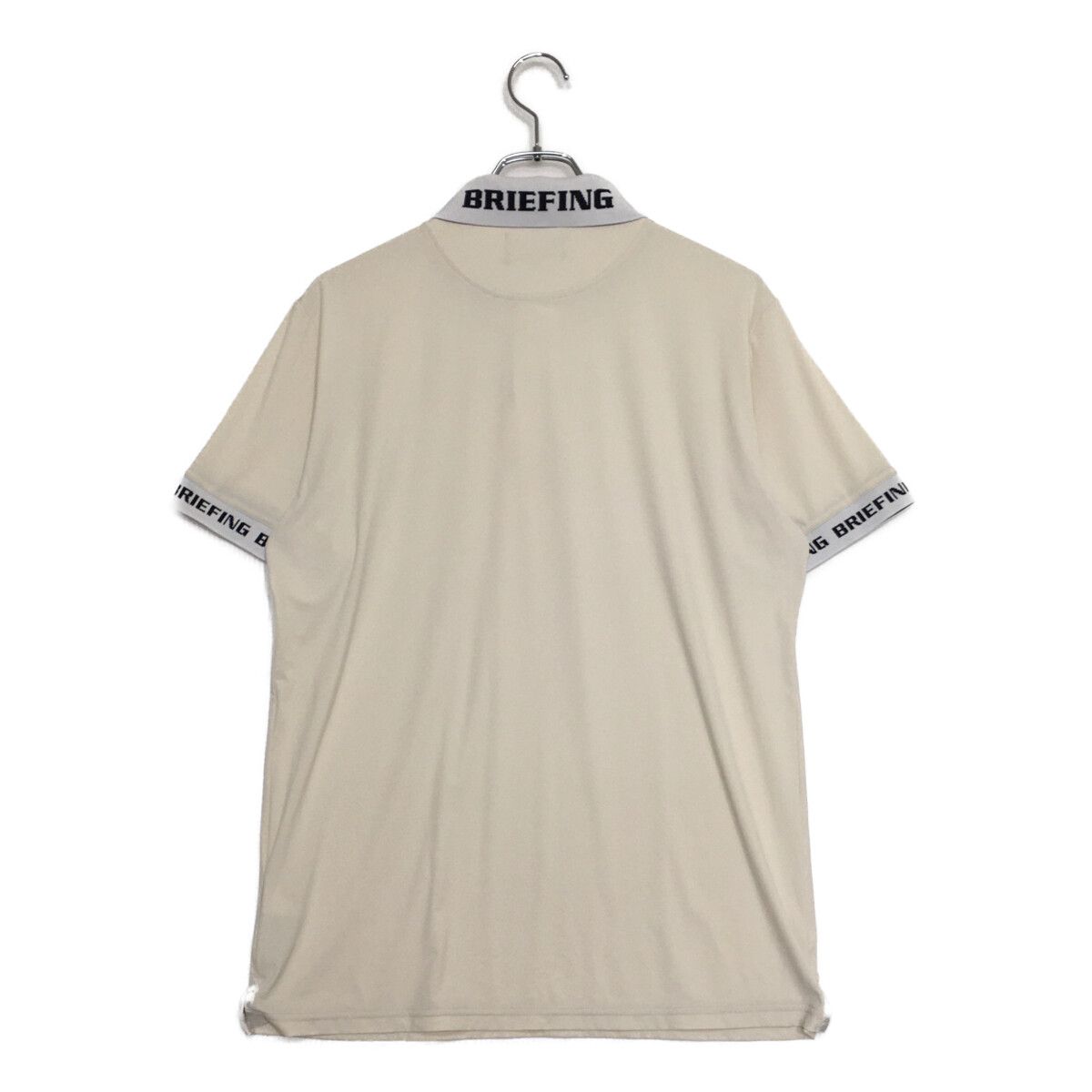 メンズ ブリーフィング BRIEFING 半袖ポロシャツ L ベージュ系 薄手