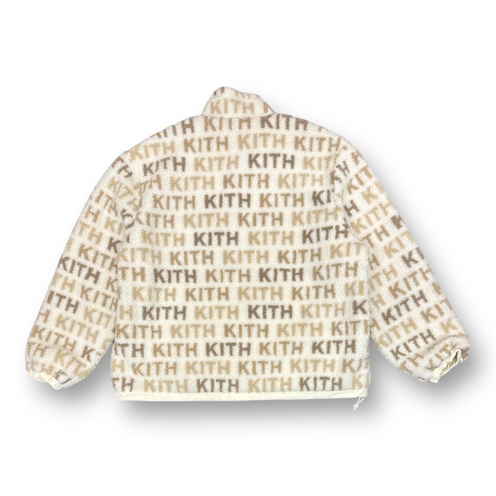 美品 Kith Pinehurst Sherpa Full Zip KHM010490-104 ロゴ フリース