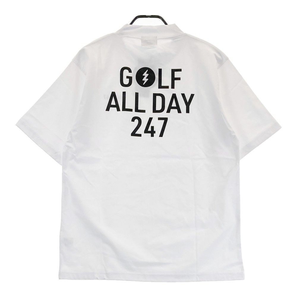 サイズ：XL ELECTRIC ＧＯＬＦ エレクトリック ゴルフ  半袖モックネックTシャツ  ホワイト系 [240101449492] ゴルフウェア メンズ ストスト サイズ：XL ELECTRIC GOLF エレクトリック ゴルフ 半袖