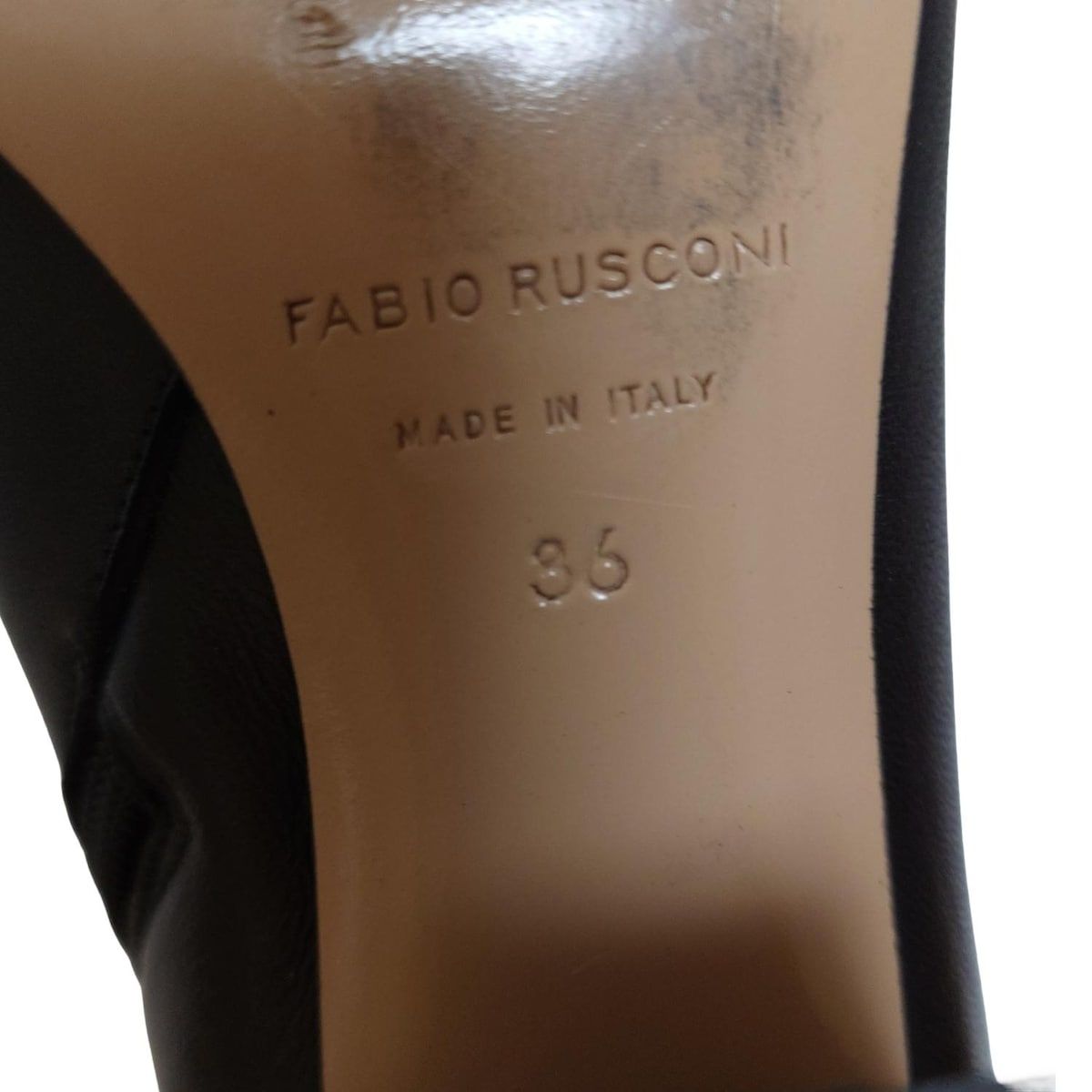 FABIO RUSCONI ファビオルスコーニ ショートブーツ 36 レディース - 黒 レザー KIN-KAAI_COM