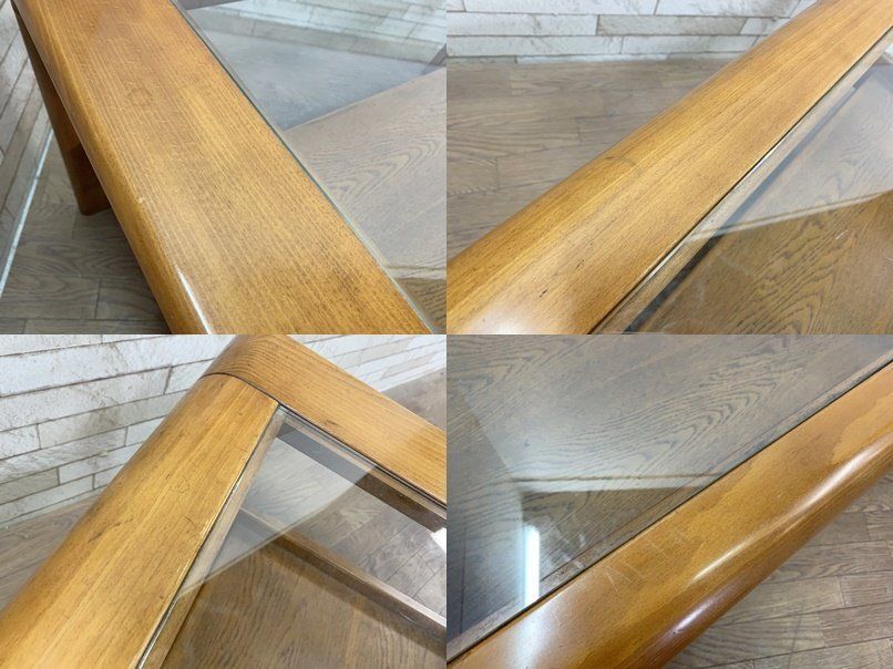 カリモク ダークブラウン 木製 センターテーブル 4引き出し karimoku