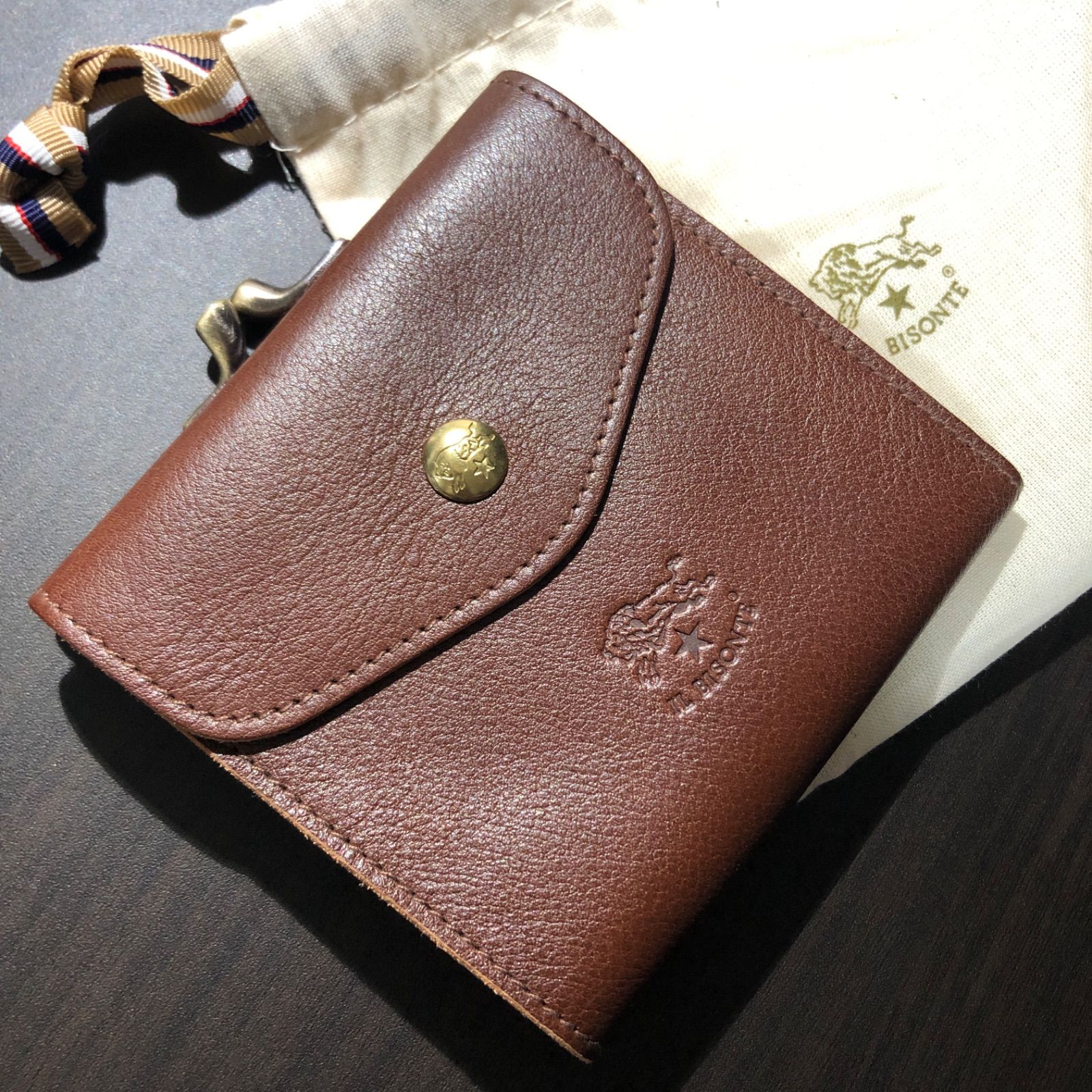 新品未使用】イルビゾンテ 二つ折り 財布 茶 マロン - メルカリ 