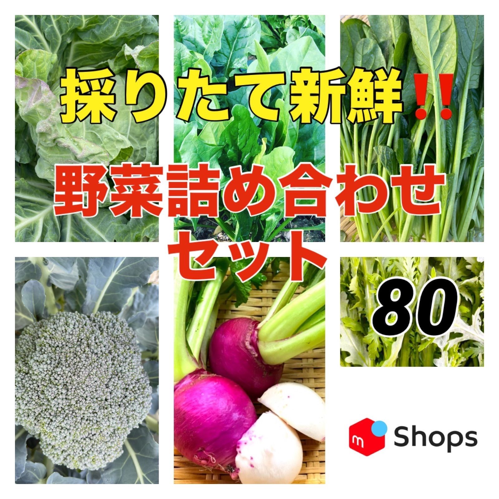 月曜日発送‼️採りたて新鮮‼️野菜詰め合わせセット‼️80サイズ - メルカリ