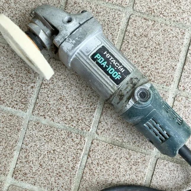 ジャンク品 HITACHI 日立工機 100㎜ 電気ディスクグラインダ PDA-100F