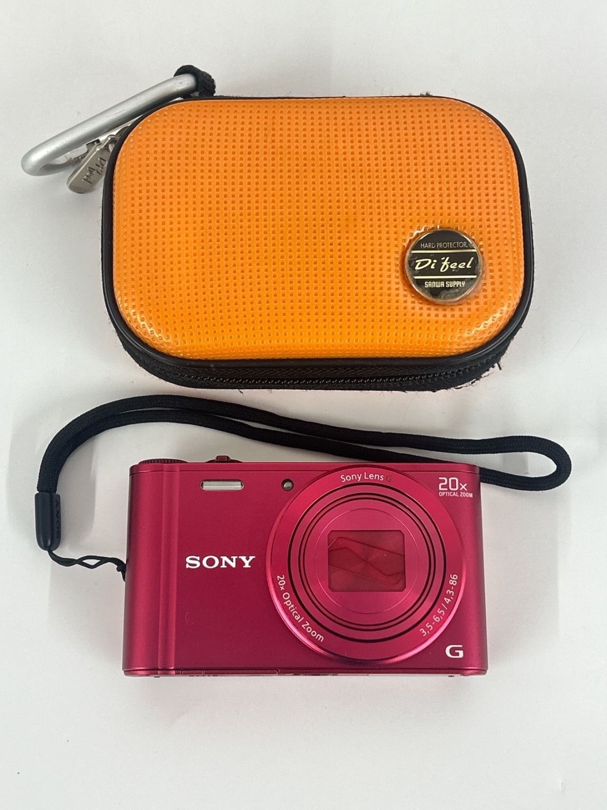 ？【通電未確認】SONY Cyber Shot デジカメ DSC-WX300 レッド【1】【カメラ】