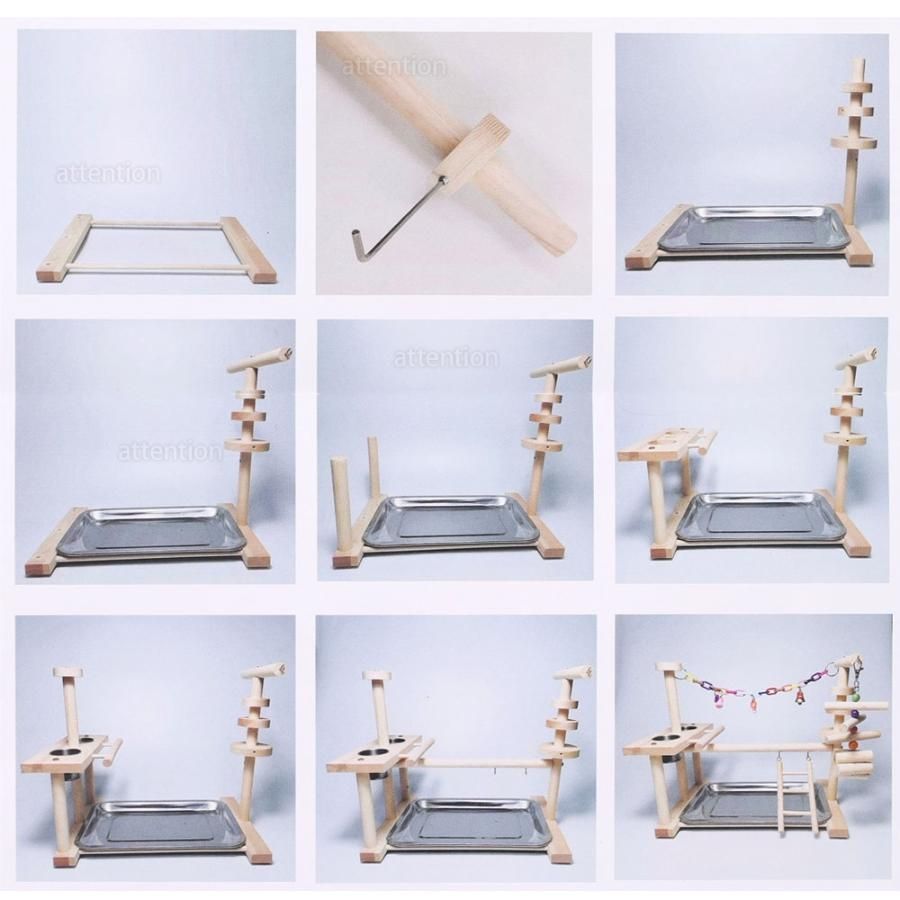 鳥用パーチ 止まり木スタンド