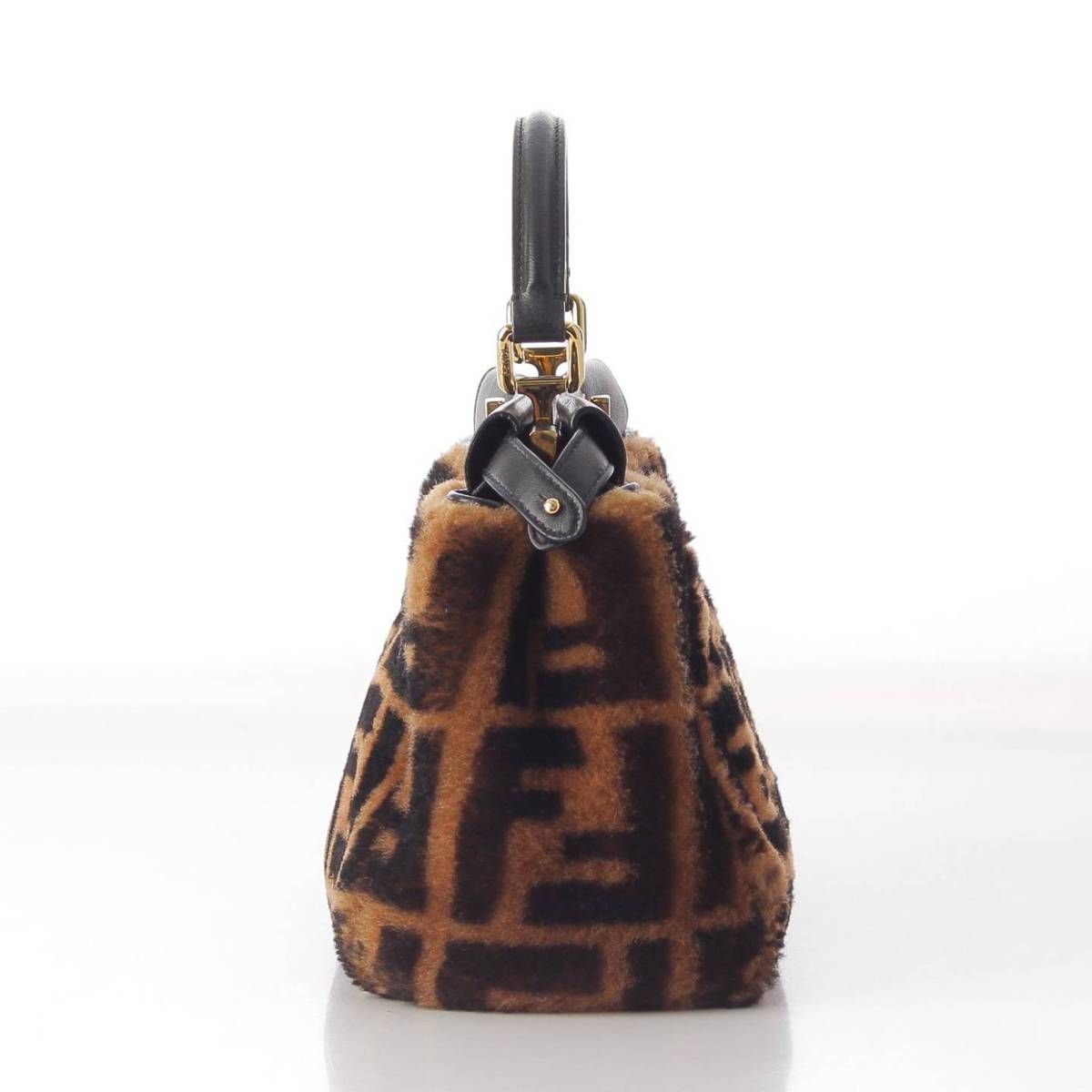 フェンディ FENDI ピーカブー ミニピーカブー ズッカ ハンドバッグ 