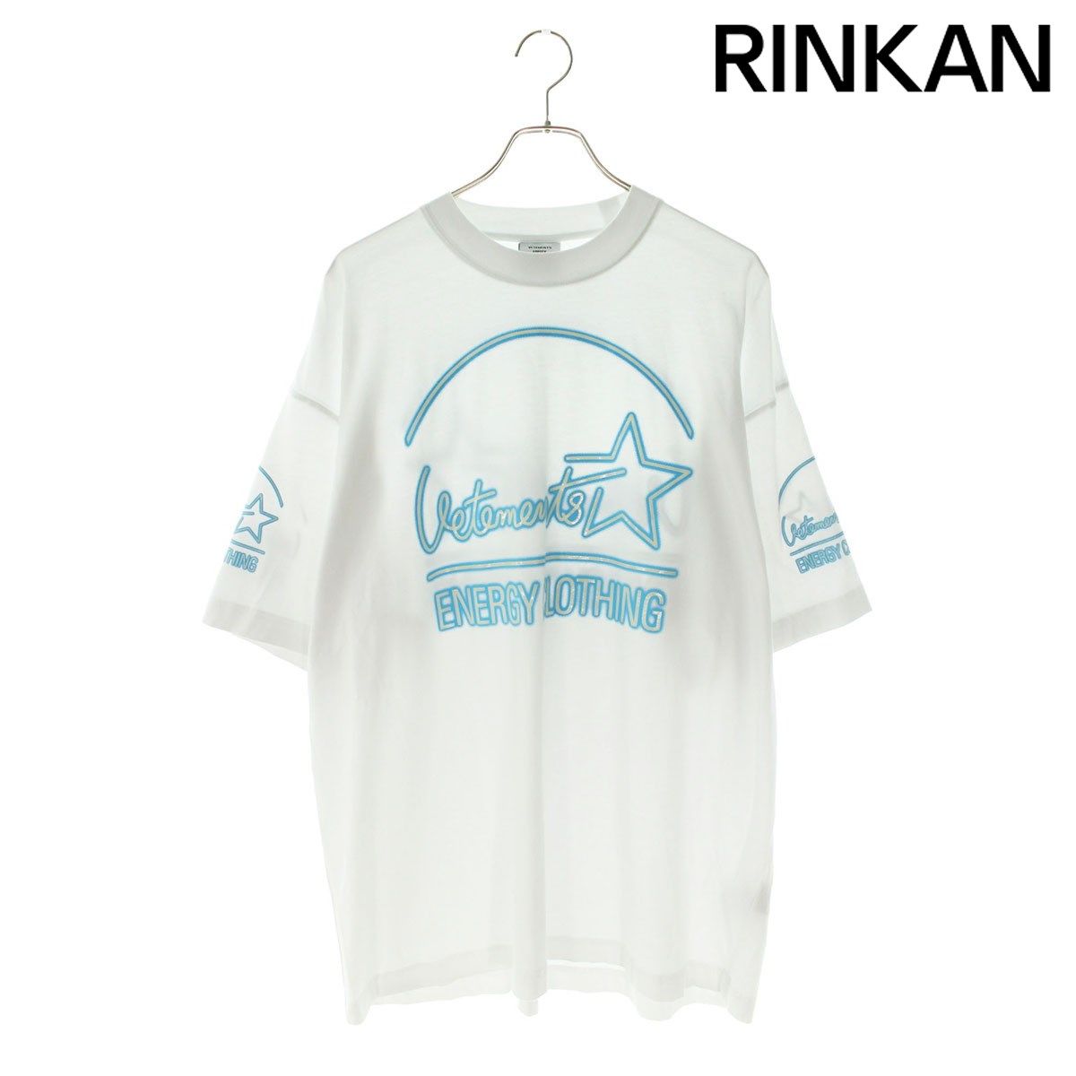ヴェトモン  22AW  UA53TR180W ロゴプリントTシャツ メンズ S 【2/27～3/18 タイムセール】