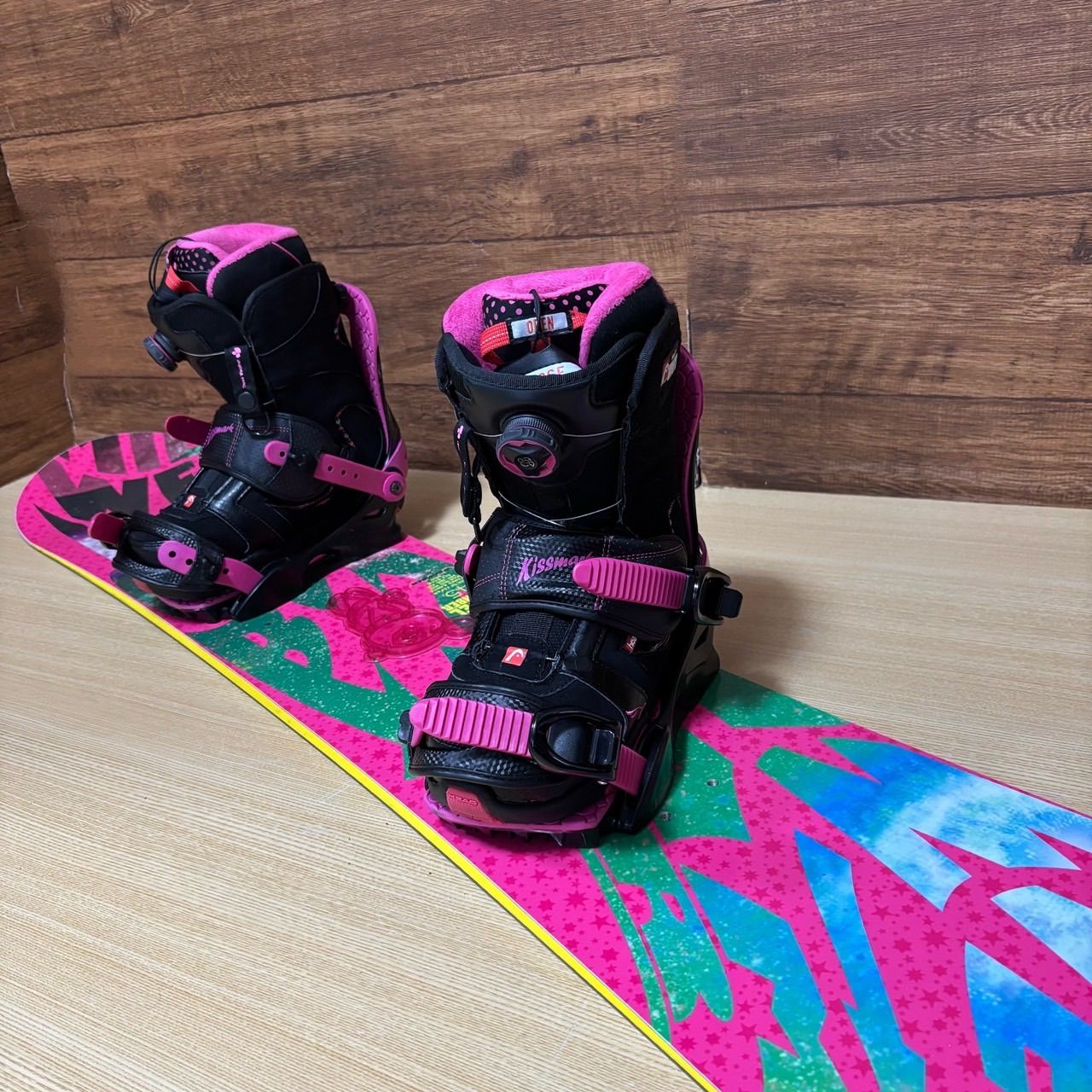 W-CAMBER ダブルキャンバー IGNIO イグニオ レディース 4点セット ボード 145cm ブーツ 24cm ソールカバー